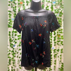 Old Navy - Off the Shoulder Floral Flowy Blouse - Size: XS